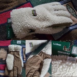 New L.L.Bean Mountain Pile Unisex Gloves size L